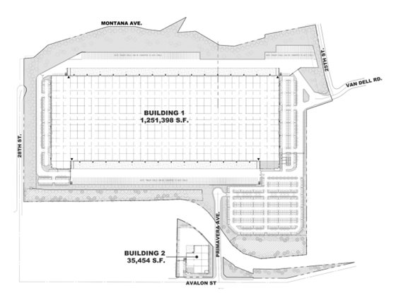 Rubidoux Commerce Park map
