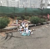Trash on street