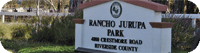 Rancho Jurupa Park Sign