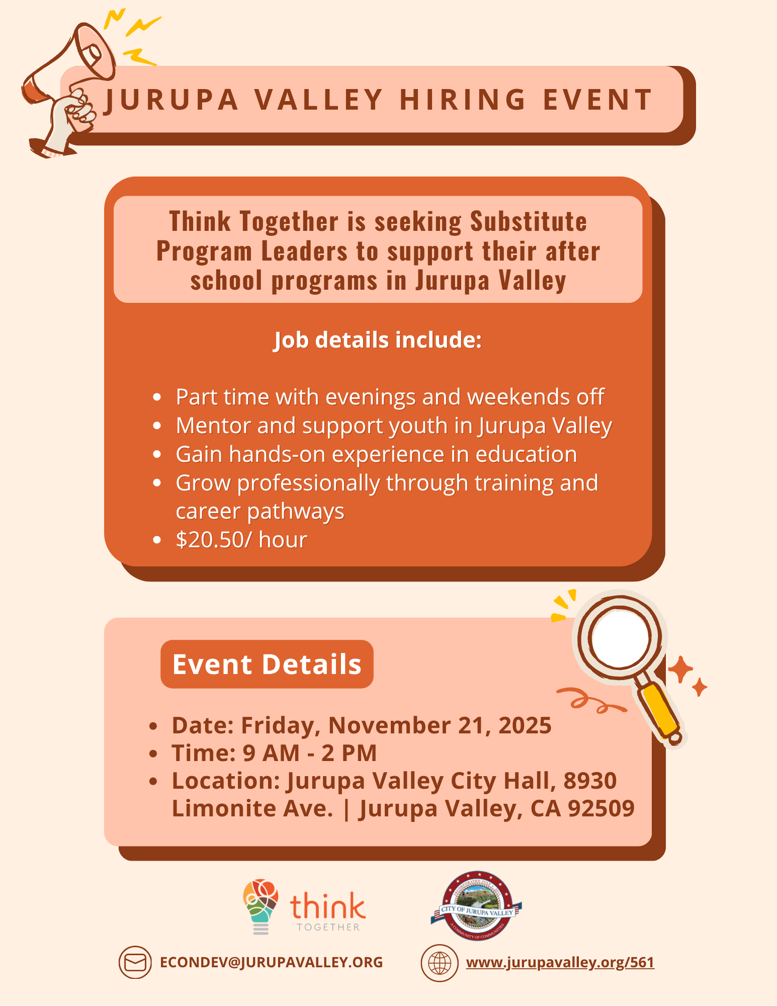 Think Together Hiring Event PNG